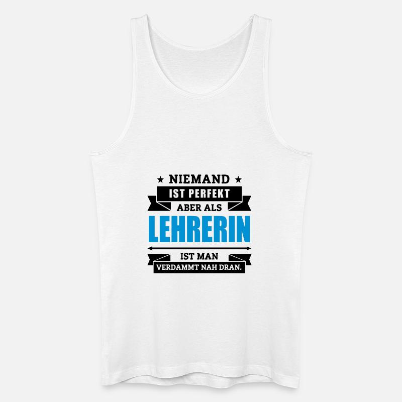 Funshirt Lehrerin - Männer Bio Tank Top - Weiß