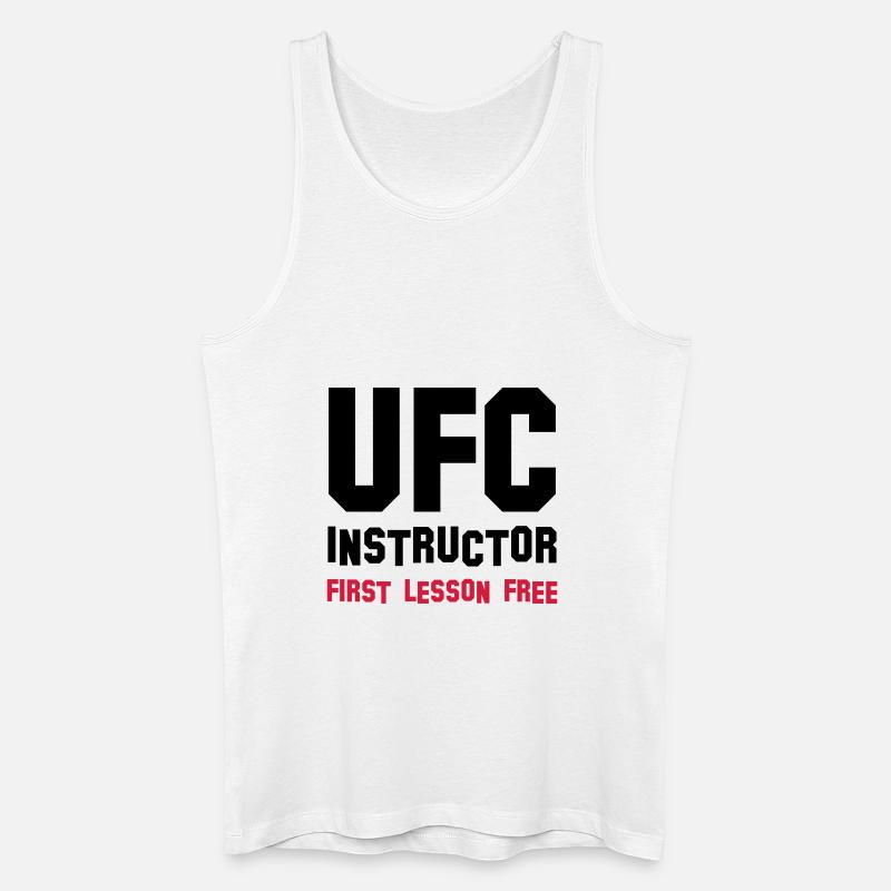 ufc instructor - Männer Bio Tank Top - Weiß