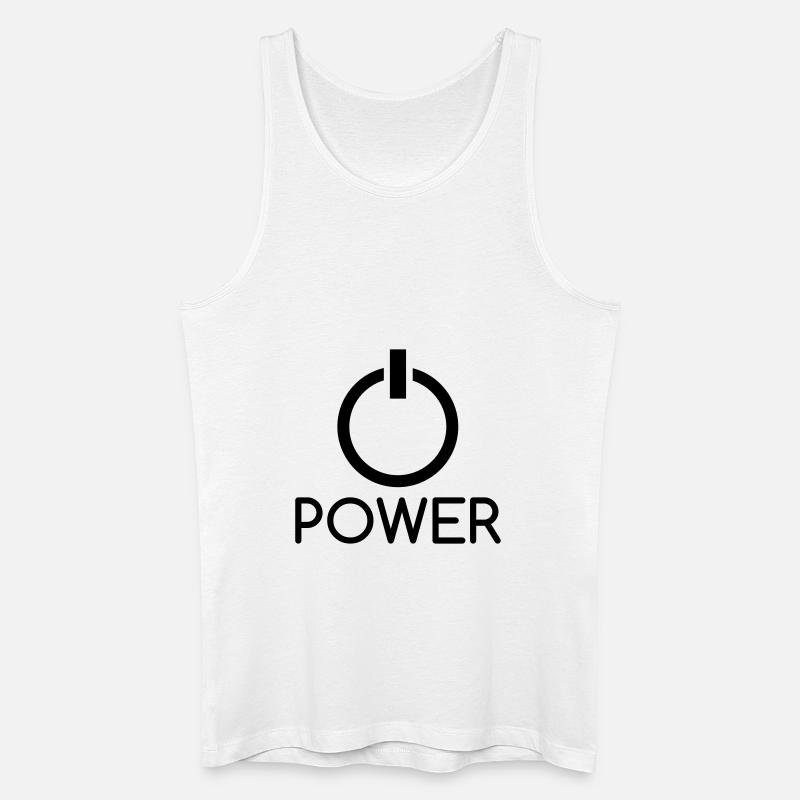 power__f1 - Männer Bio Tank Top - Weiß