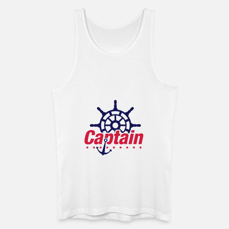 captain_tk2 - Männer Bio Tank Top - Weiß