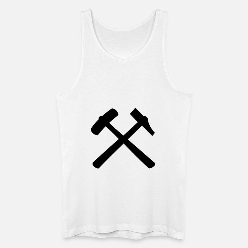 Hammer and Sledge - Männer Bio Tank Top - Weiß