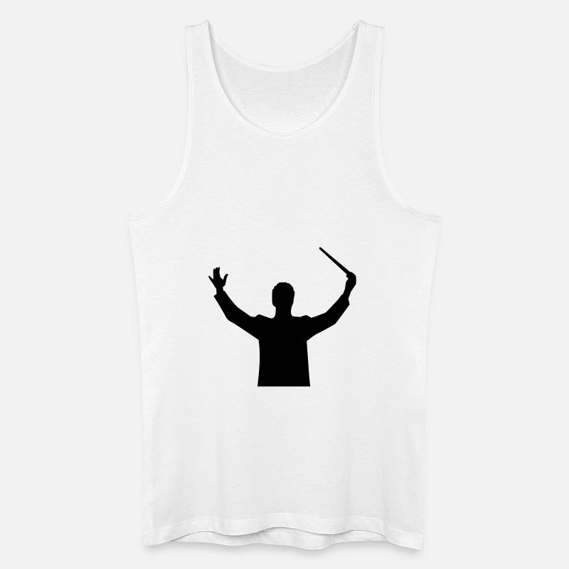 Dirigent - Männer Bio Tank Top - Weiß