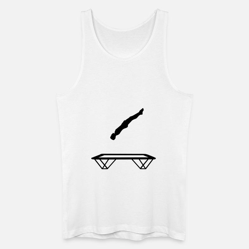 Trampolin - Männer Bio Tank Top - Weiß