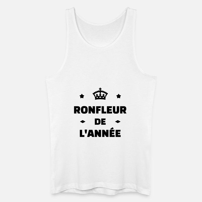 Schnarchen / Schnarcher / Schlaf / Schnarcherin - Männer Bio Tank Top - Weiß