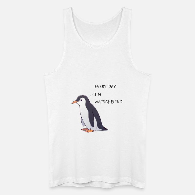 Pinguin Watscheling - Männer Bio Tank Top - Weiß
