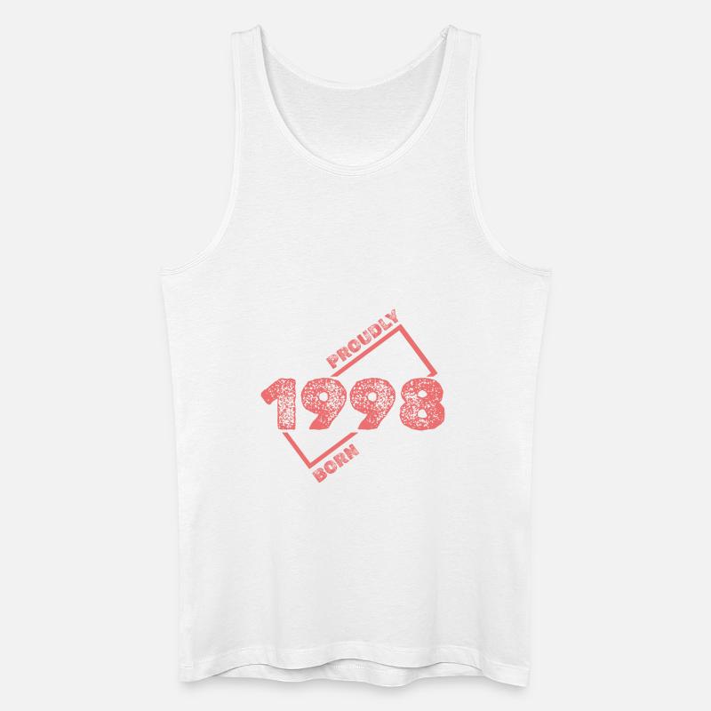 Geschenkidee 1998 - Männer Bio Tank Top - Weiß