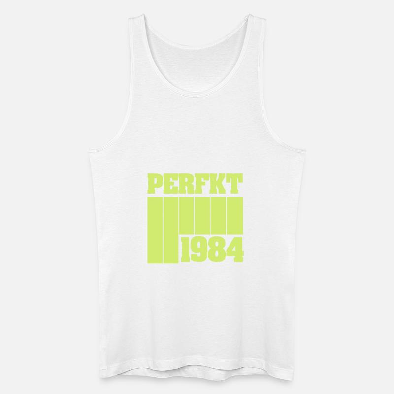 Perfekt 1984 - Männer Bio Tank Top - Weiß