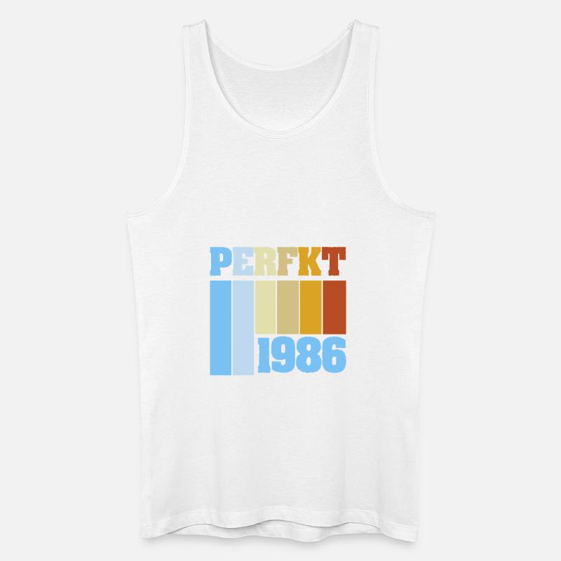 1986 1986 - Männer Bio Tank Top - Weiß