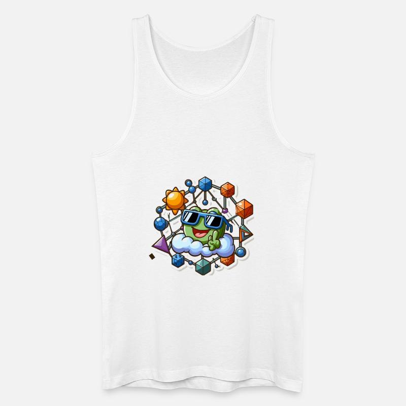 Mathe Spiel - Männer Bio Tank Top - Weiß
