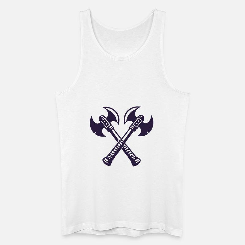 axt 2 - Männer Bio Tank Top - Weiß