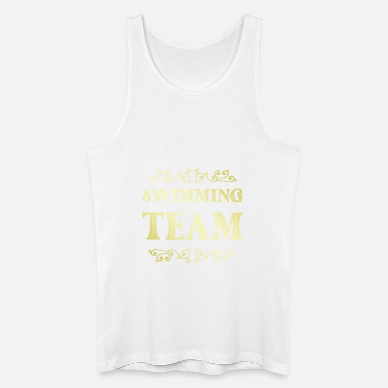 Swimming Team - Männer Bio Tank Top - Weiß