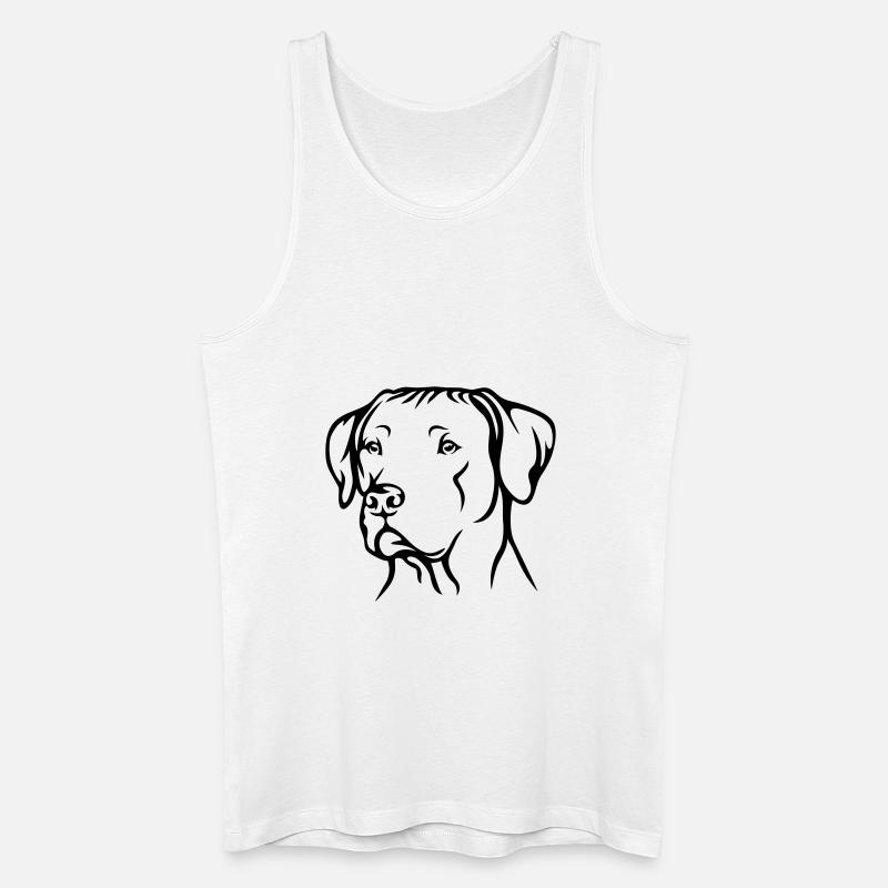 Rhodesian Ridgeback - Männer Bio Tank Top - Weiß