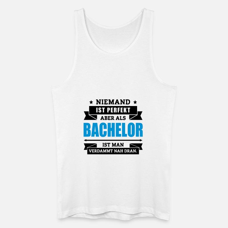 Funshirt Bachelor - Männer Bio Tank Top - Weiß