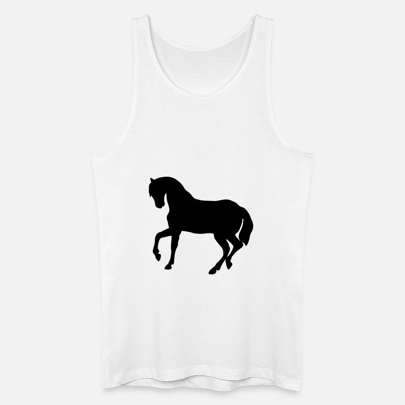 Süßes Pony - Männer Bio Tank Top - Weiß
