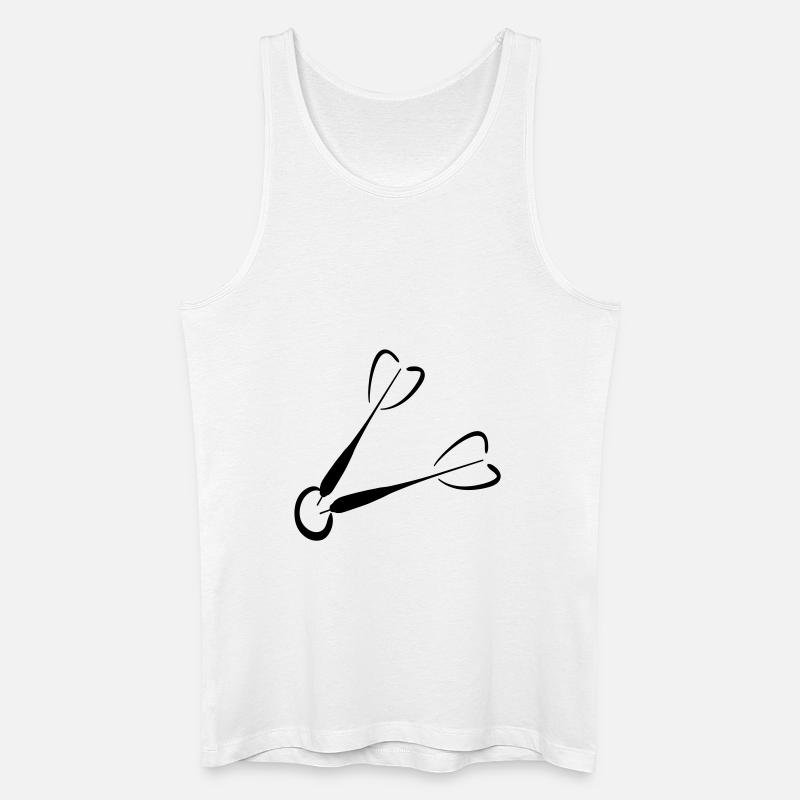 darts - Männer Bio Tank Top - Weiß