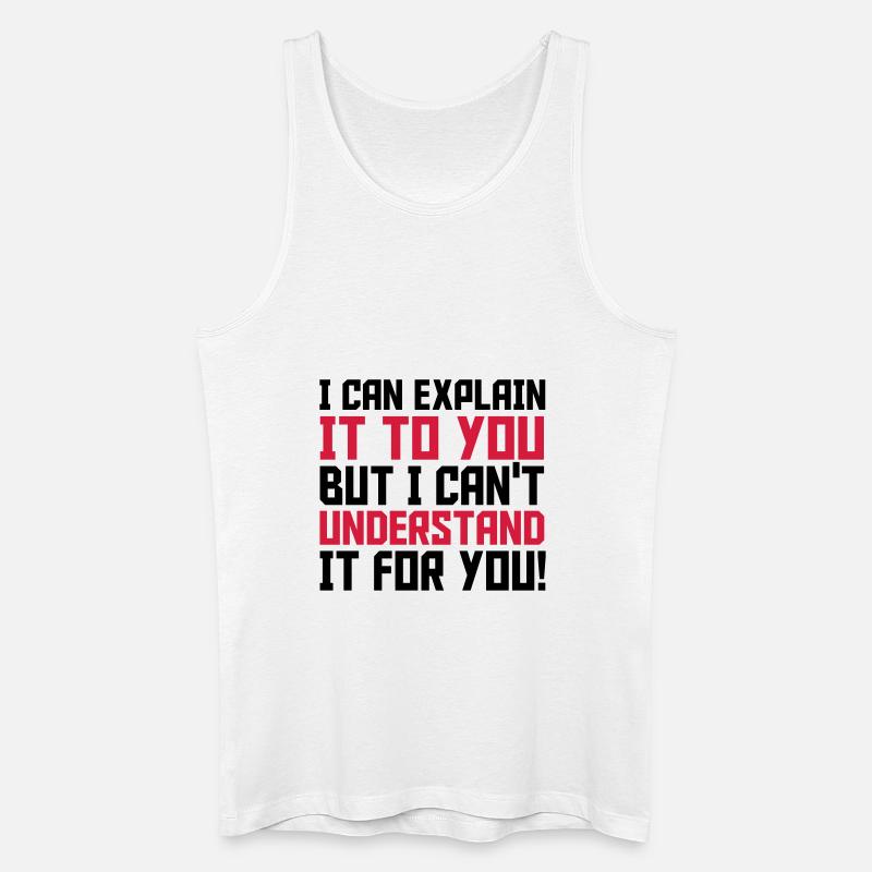 Explain - Männer Bio Tank Top - Weiß