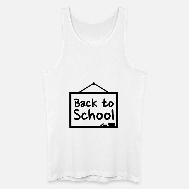 Schule - Männer Bio Tank Top - Weiß