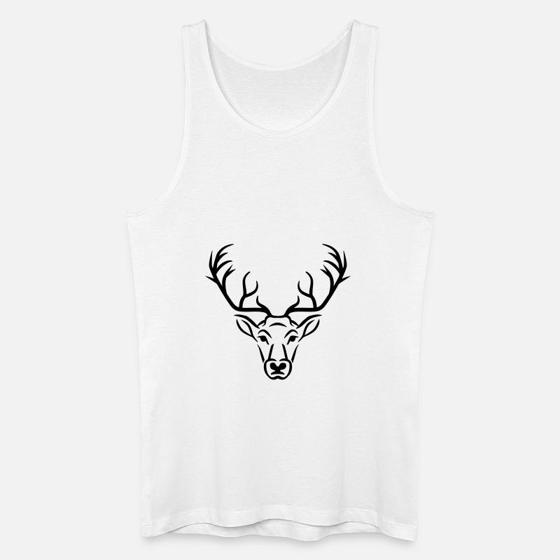 Cerf - Débardeur bio Homme - blanc