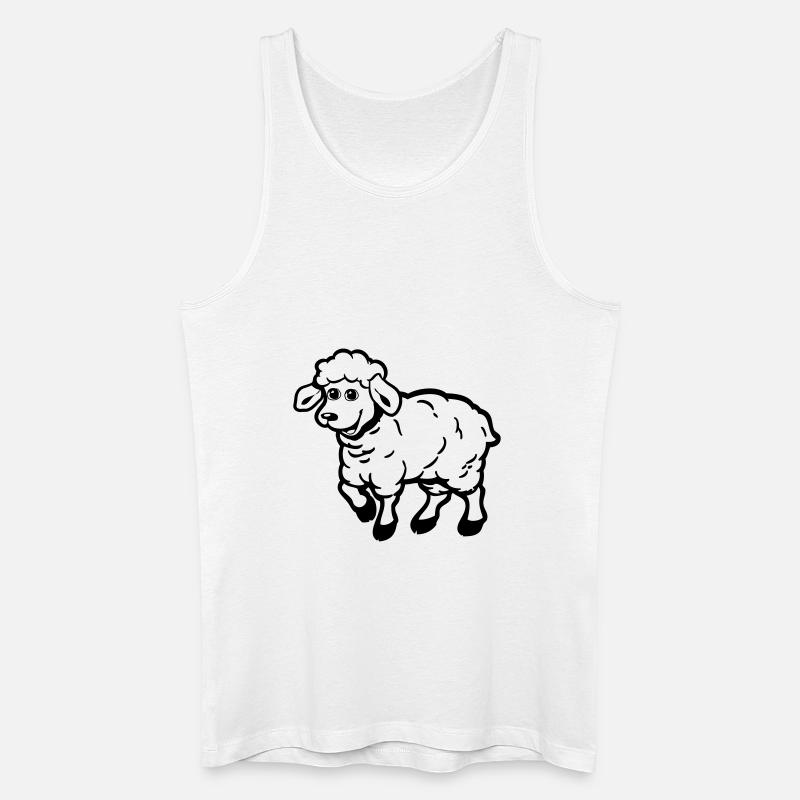 SCHAF süss - Männer Bio Tank Top - Weiß