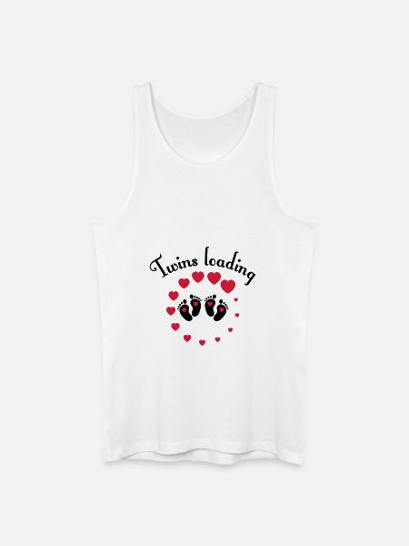 Twins loading - Männer Bio Tank Top - Weiß