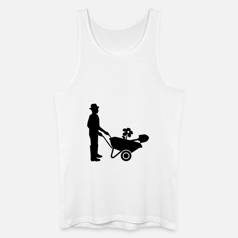 Gärtner - Männer Bio Tank Top - Weiß