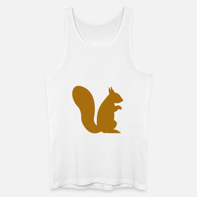 eichhörnchen - Männer Bio Tank Top - Weiß