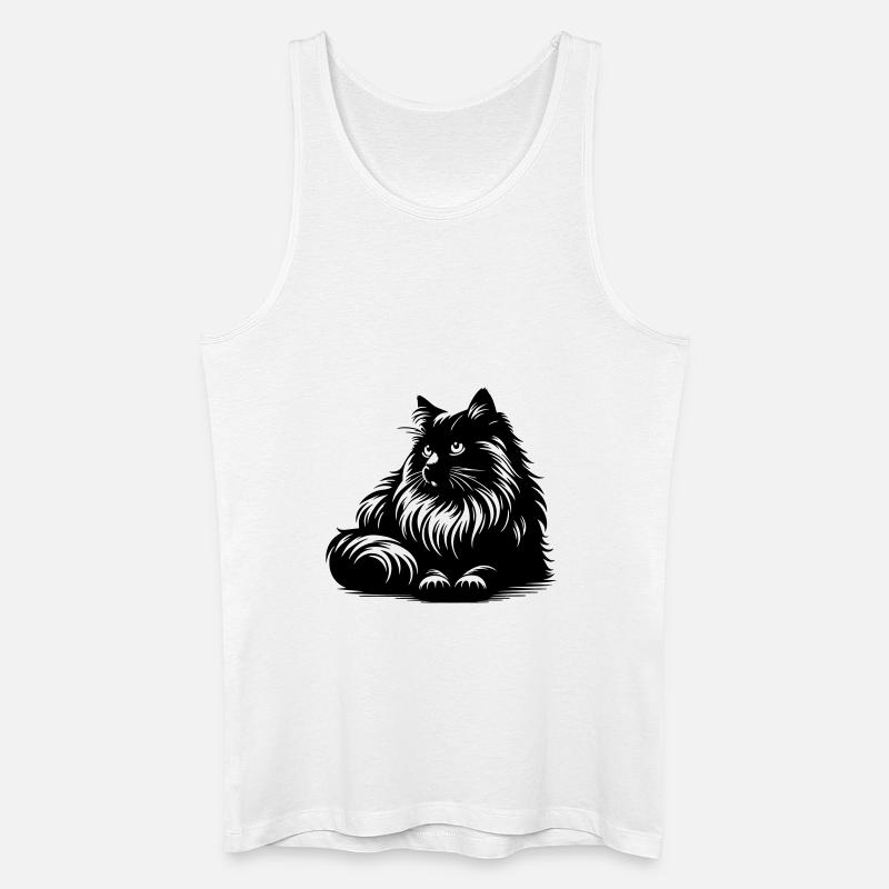 Ragdoll Katze - Männer Bio Tank Top - Weiß