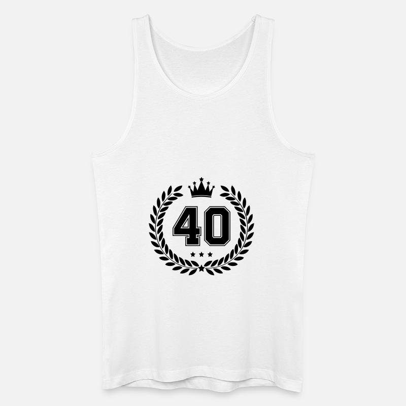 wappen 40 - Männer Bio Tank Top - Weiß