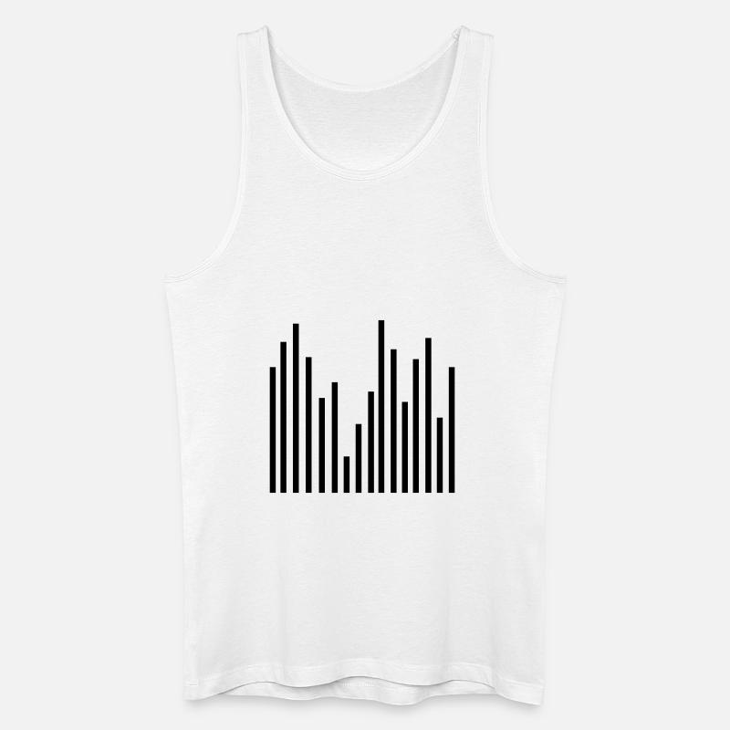Statistik - Männer Bio Tank Top - Weiß