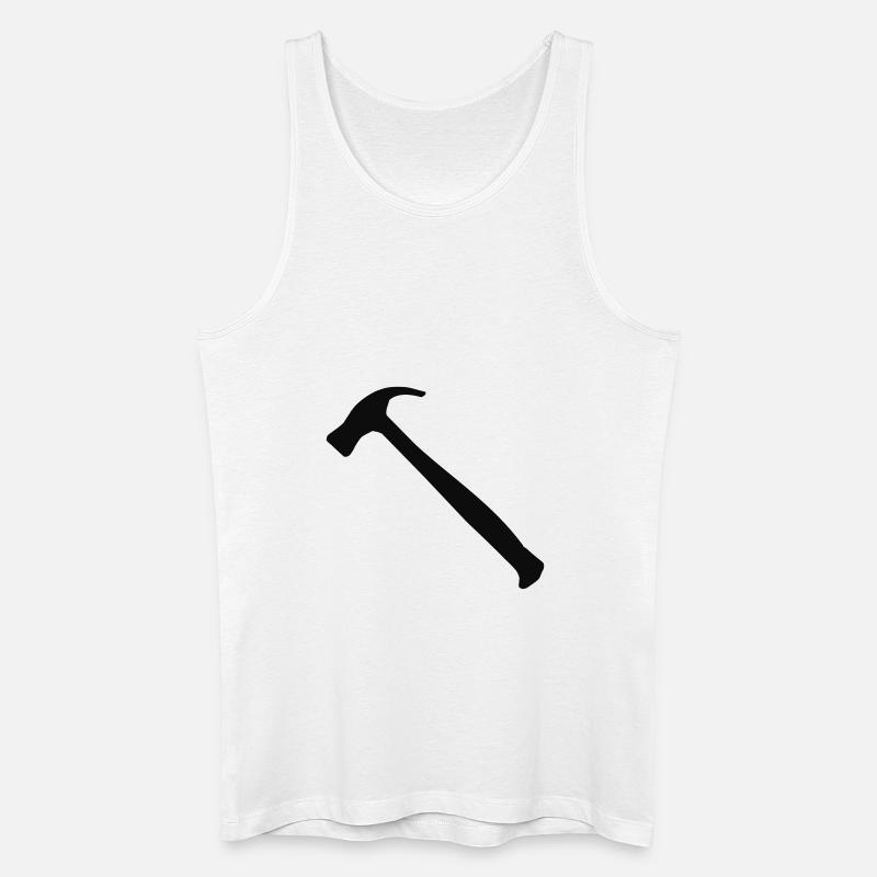 Hammer - Männer Bio Tank Top - Weiß