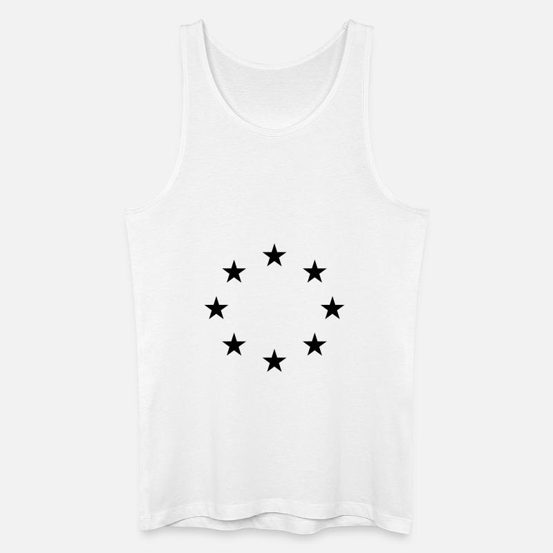 sterne - Männer Bio Tank Top - Weiß