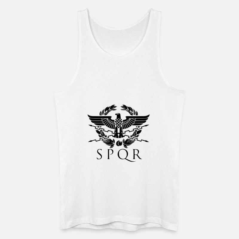 spqr hemblem - Männer Bio Tank Top - Weiß