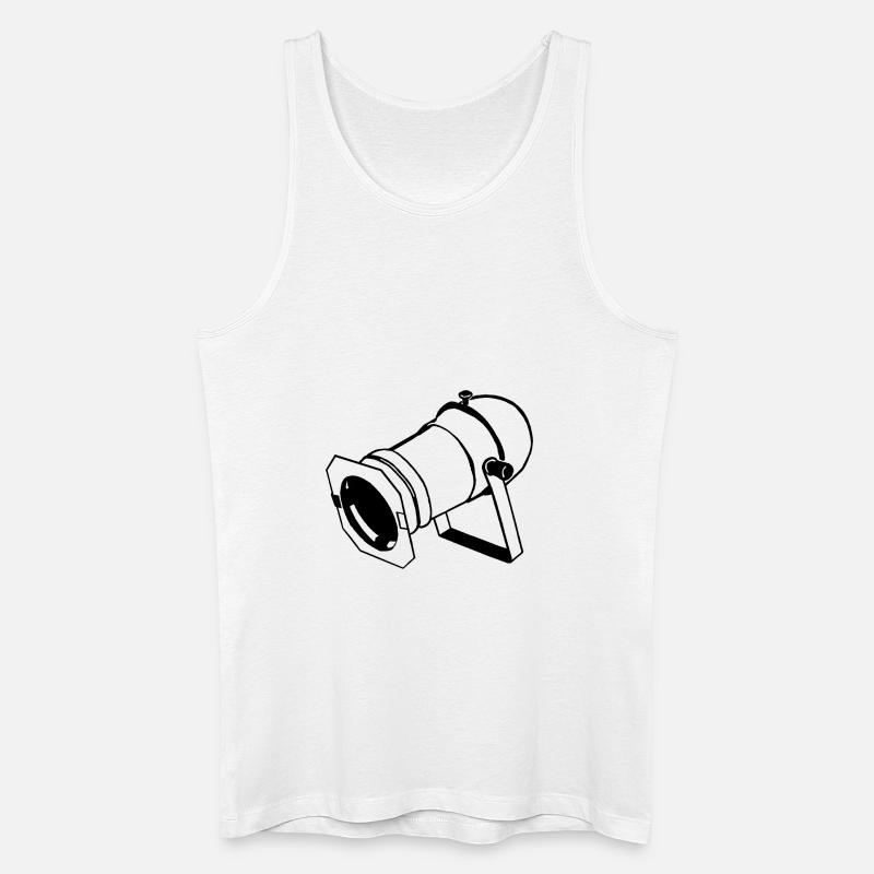 PAR SPOT/ Scheinwerfer - Männer Bio Tank Top - Weiß
