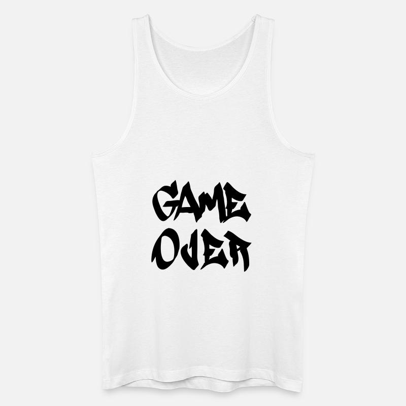 gameover - Männer Bio Tank Top - Weiß
