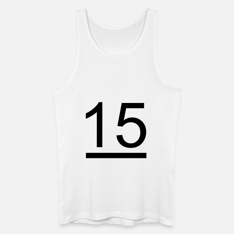 15 Meter Klasse Segelzeichen - Männer Bio Tank Top - Weiß