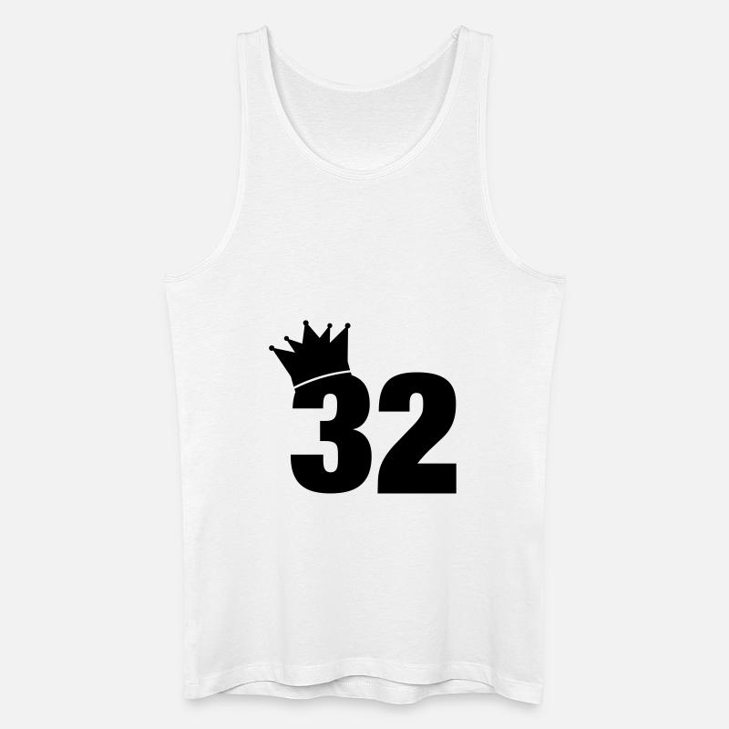 32_krone_f1 - Männer Bio Tank Top - Weiß