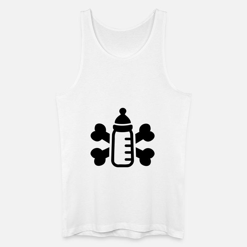 Baby - Männer Bio Tank Top - Weiß