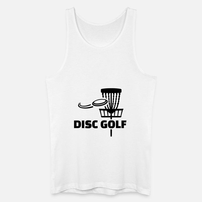 Disc golf - Männer Bio Tank Top - Weiß