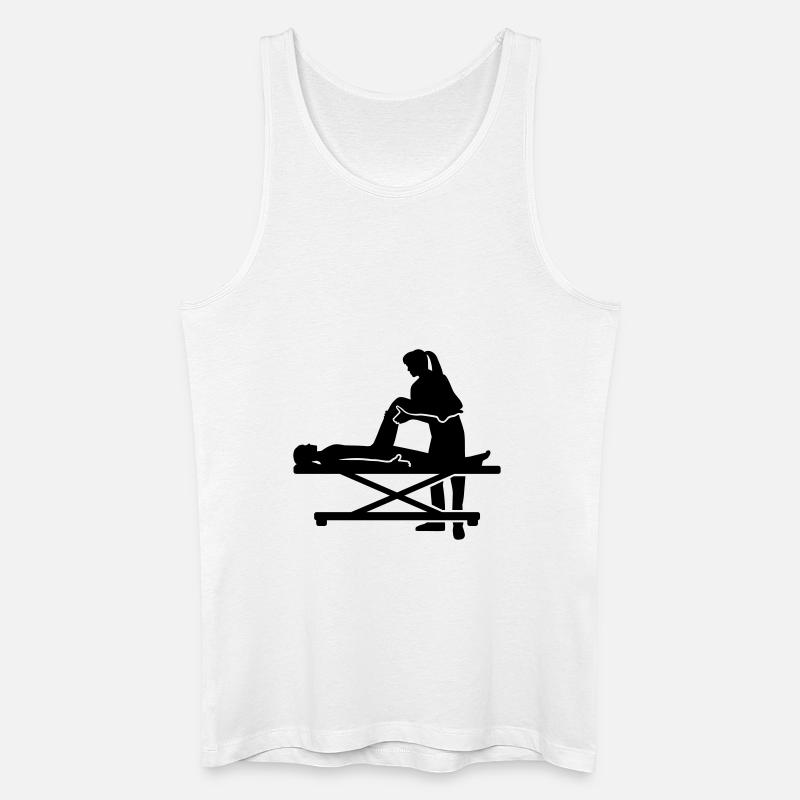 Physiotherapeutin - Männer Bio Tank Top - Weiß