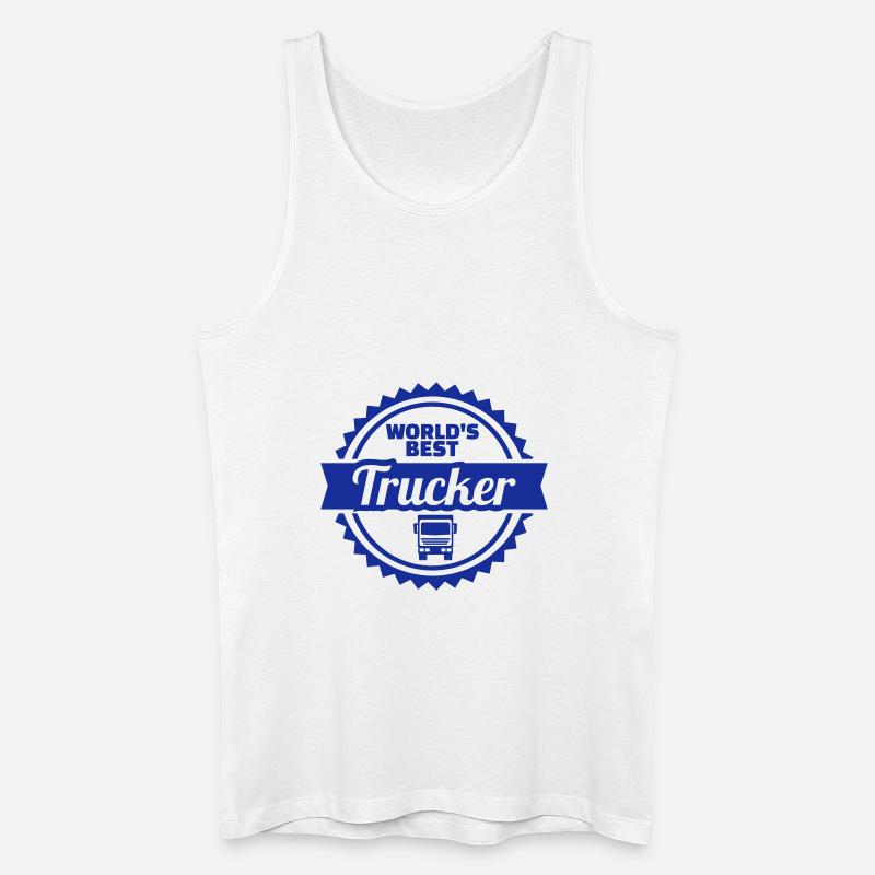 Trucker - Männer Bio Tank Top - Weiß