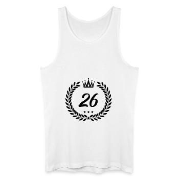 coat of arms 26 - Men’s Organic Tank Top - white - Front
