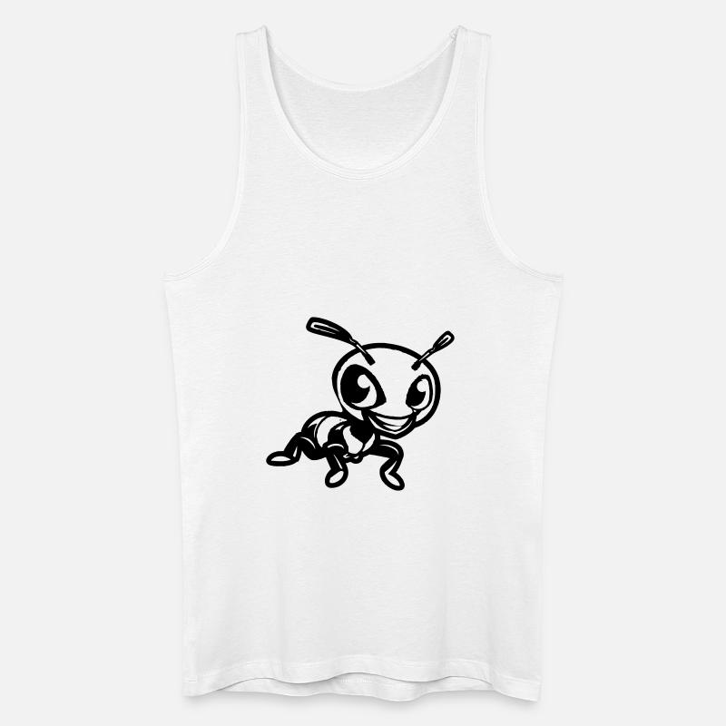 ameise comic - Männer Bio Tank Top - Weiß