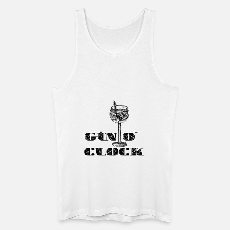 GIN O´CLOCK - Männer Bio Tank Top - Weiß