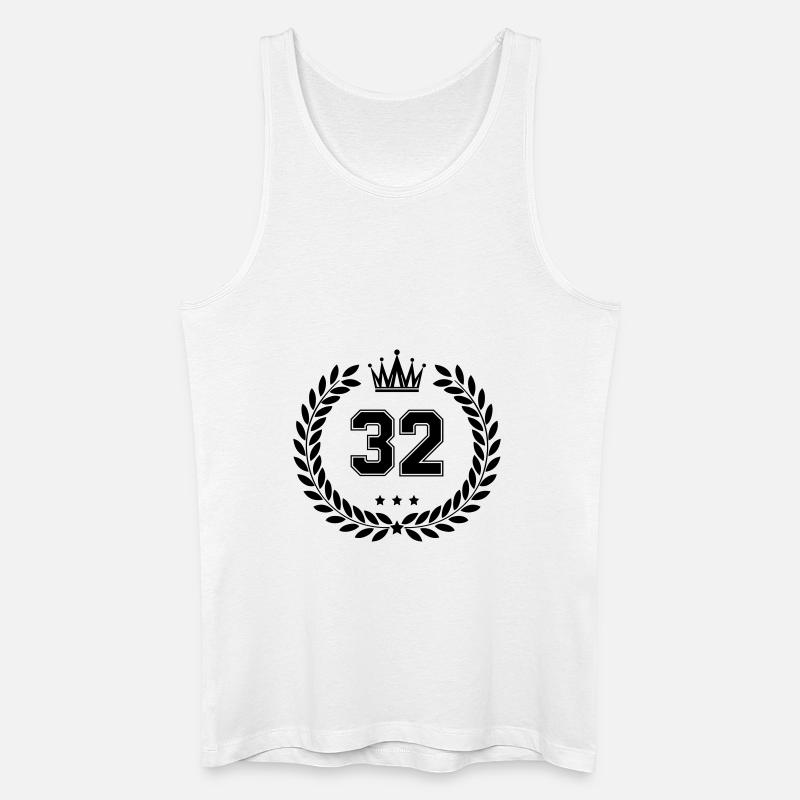 wappen 32 - Männer Bio Tank Top - Weiß