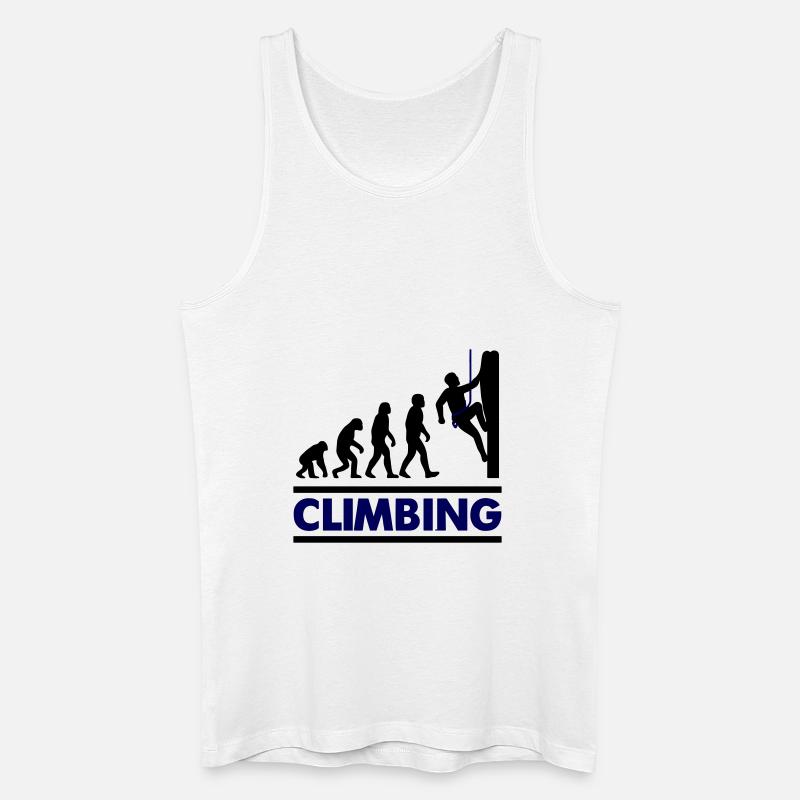 Klettern Evolution Climber - Männer Bio Tank Top - Weiß