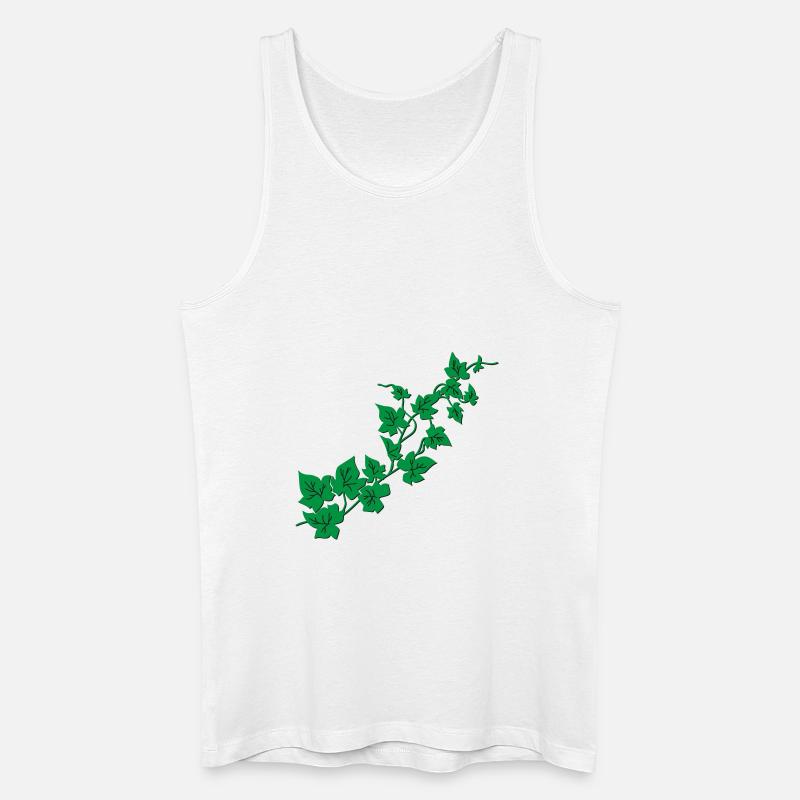 Efeu / Ivy - Männer Bio Tank Top - Weiß
