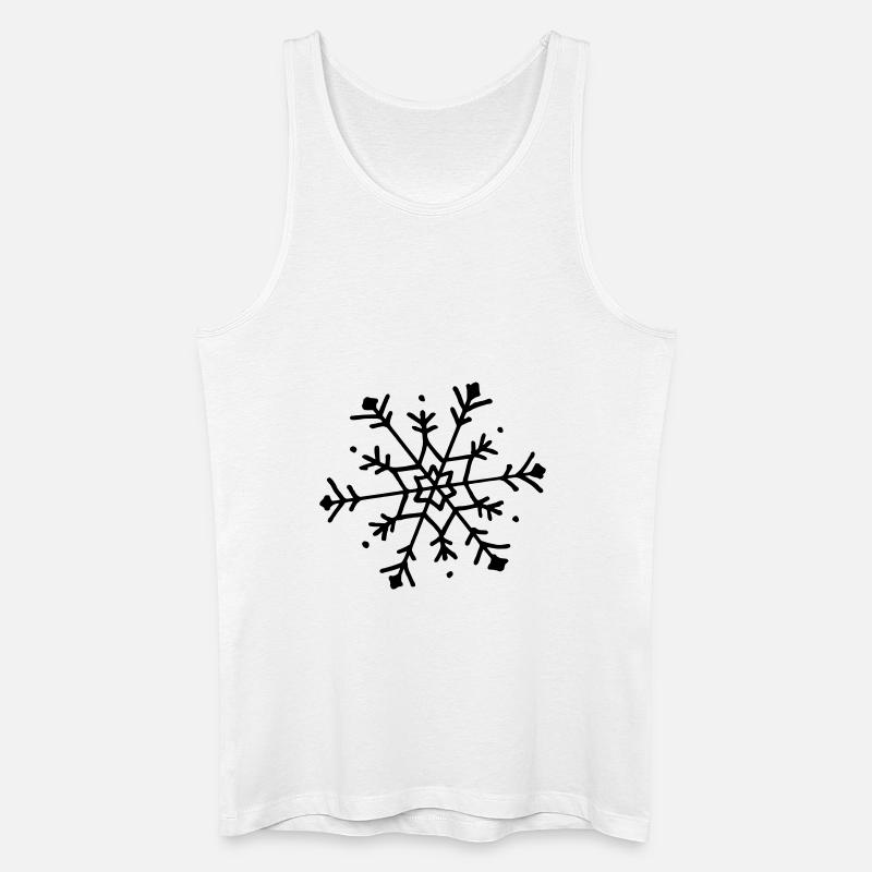 Cute snowflake - Männer Bio Tank Top - Weiß