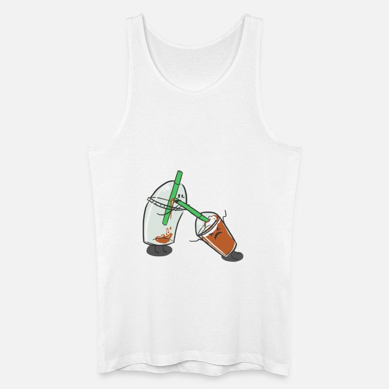 Milkshakes - Männer Bio Tank Top - Weiß