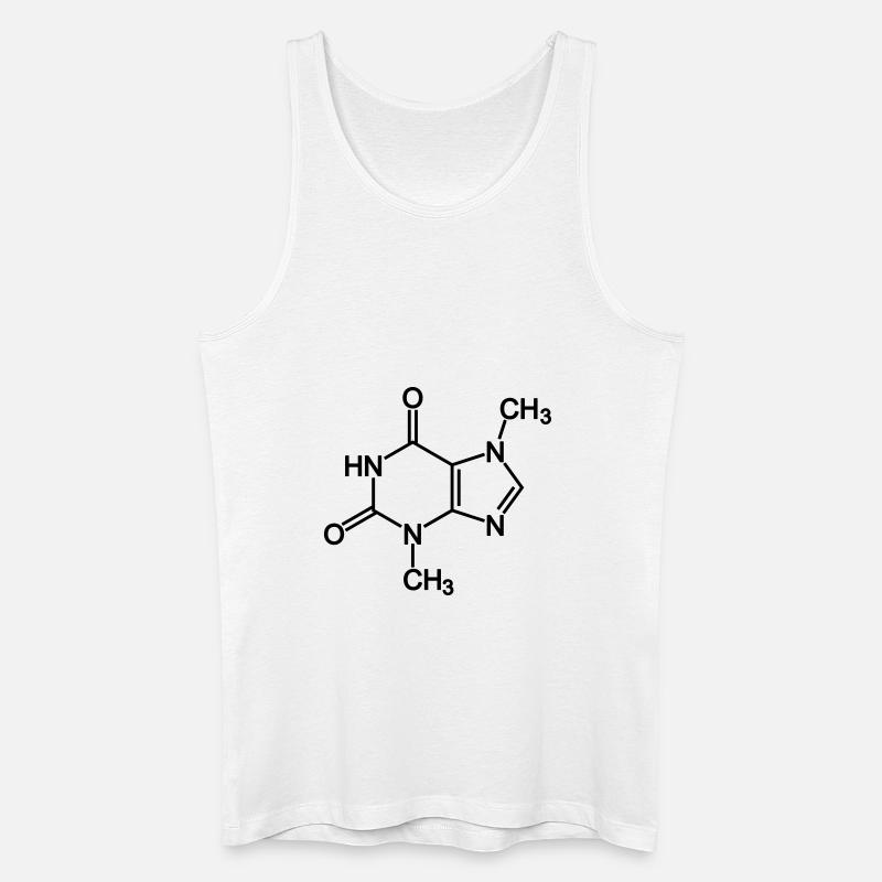 Theobromin / Schokolade - Männer Bio Tank Top - Weiß