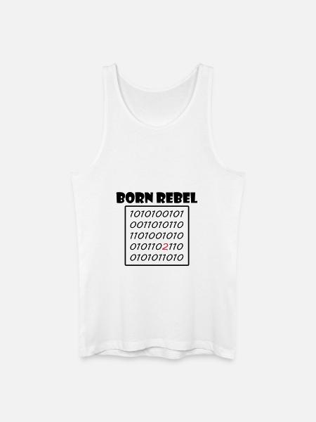 rebell - Männer Bio Tank Top - Weiß